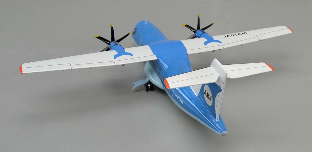 ATR42-600 天草エアライン 1/60 ターボプロッププロペラ旅客機精密模型完成品台座付 ウッドマンクラブ
