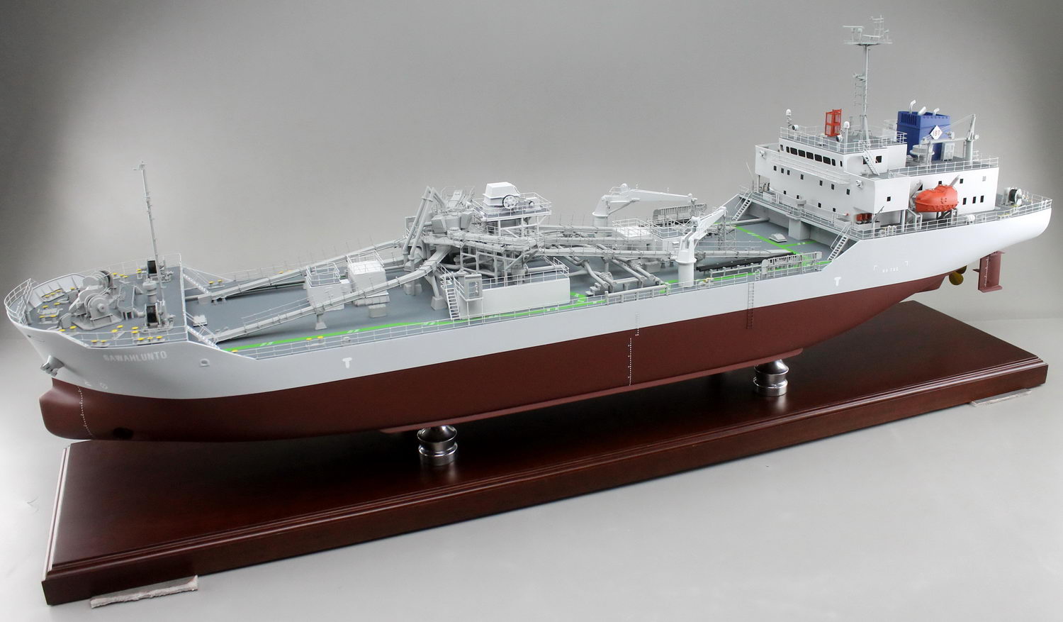セメントタンカー、精密船舶模型 塗装済完成品、木製ハンドメイド船舶模型 ウッドマンクラブ