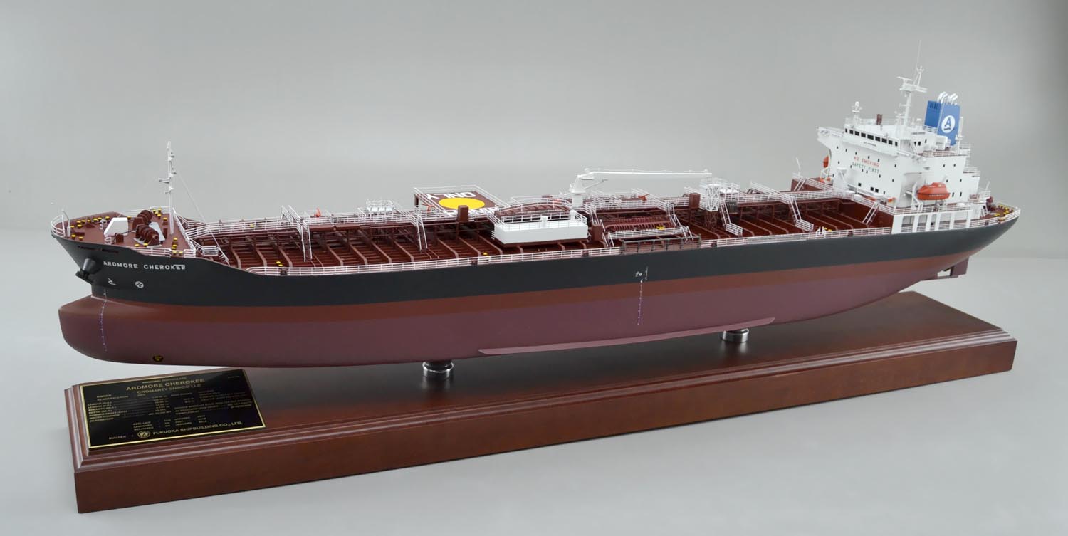 ケミカルタンカー、精密船舶模型 塗装済完成品、木製ハンドメイド船舶模型 ウッドマンクラブ
