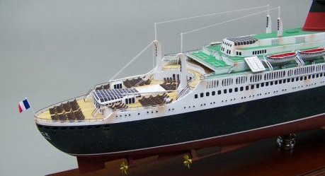 フランスー精密木製模型完成品(France) 船舶模型会社 展示用模型　製作専門会社 ウッドマンクラブ