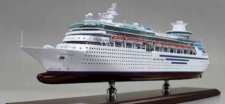 メジャーオブザシーー精密木製模型完成品(Majesty-of-the-Seas> 船舶模型会社 展示用模型　製作専門会社 ウッドマンクラブ