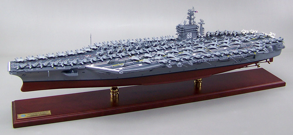 米国1/144空母ニミッツ(USS NIMITZ CVN-68)精密模型完成品塗装済、1/350,1/200,1/144,1/100,木製ハンドメイド艦船模型、ウッドマンクラブ