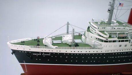 ユナイッテドー精密木製模型完成品(UNITED-STATES) 船舶模型会社 展示用模型　製作専門会社 ウッドマンクラブ