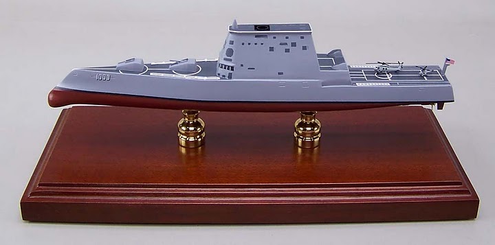 米国ミサイル駆逐艦ズムウォルト(DDG-1000 ZUMWALT)精密模型完成品塗装済、1/350,1/200,1/144,1/100,木製ハンドメイド艦船模型 ウッドマンクラブ