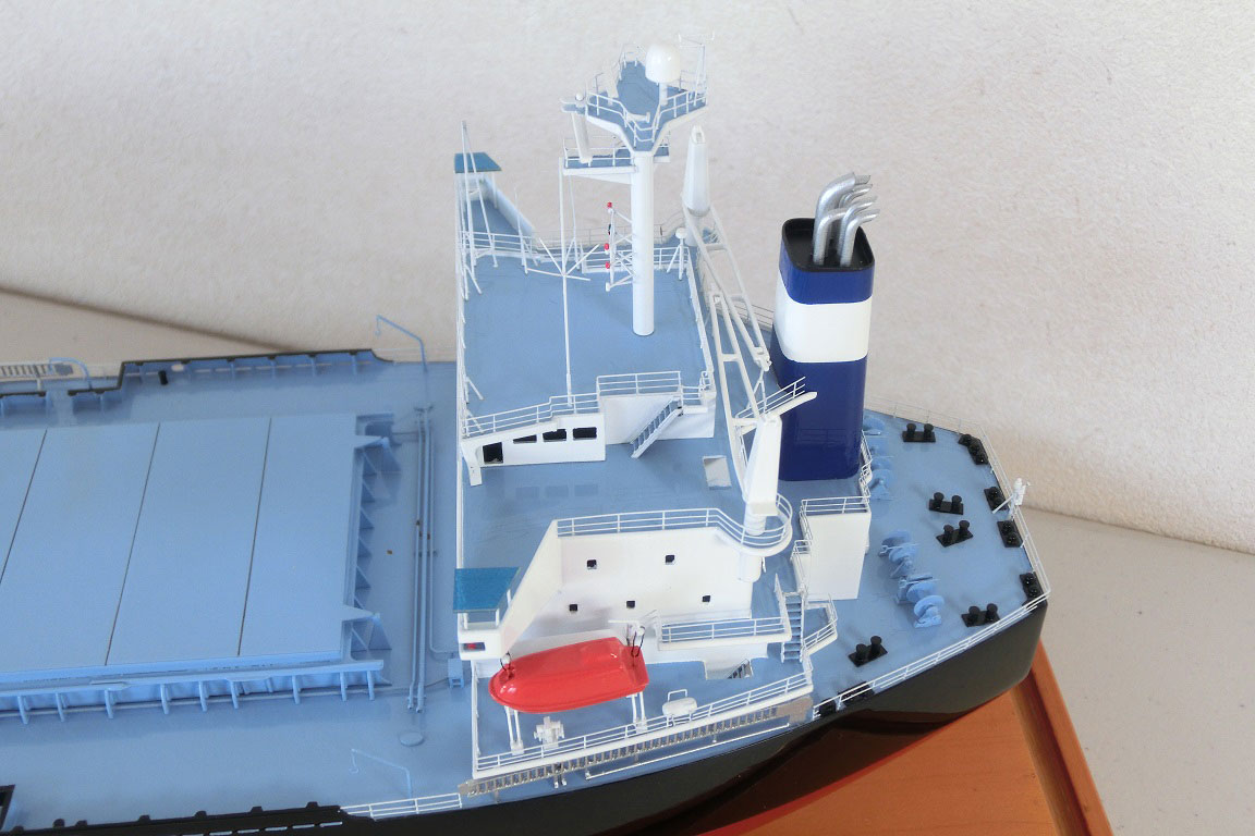 1/300「マンダリン サン」バラ積貨物船(Bulk-carrier）大型バラ積貨物船ファイバーグラス製精密完成模型 ウッドマンクラブ