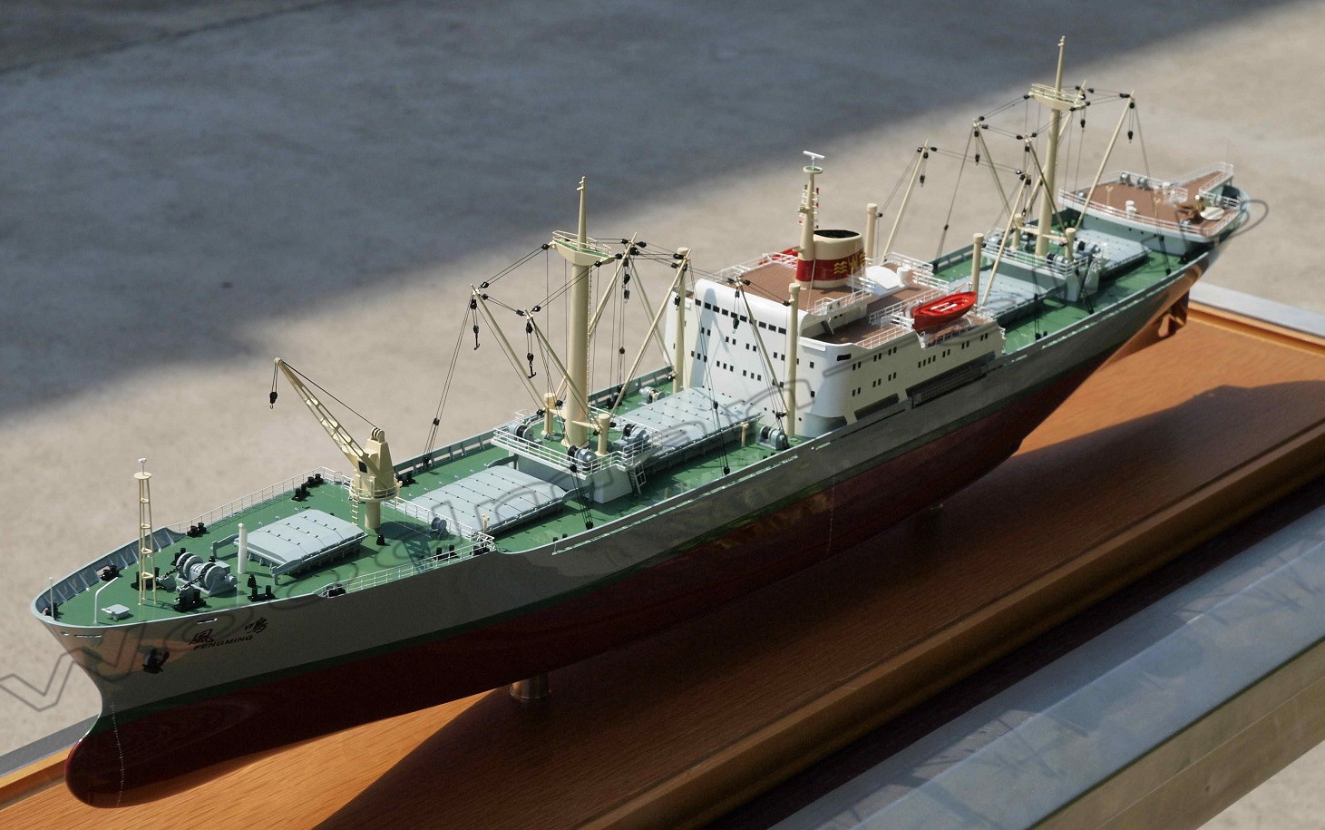 貨物船・風鳴（中国）精密模型完成品 1/350、1/200、1/144 大型ファイバーグラス製貨物船モデル 完成品台座付き