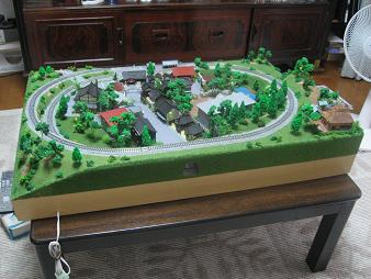 夏編・自宅・居間・大阪府、Nゲージレイアウト 鉄道模型 nゲージジオラマ