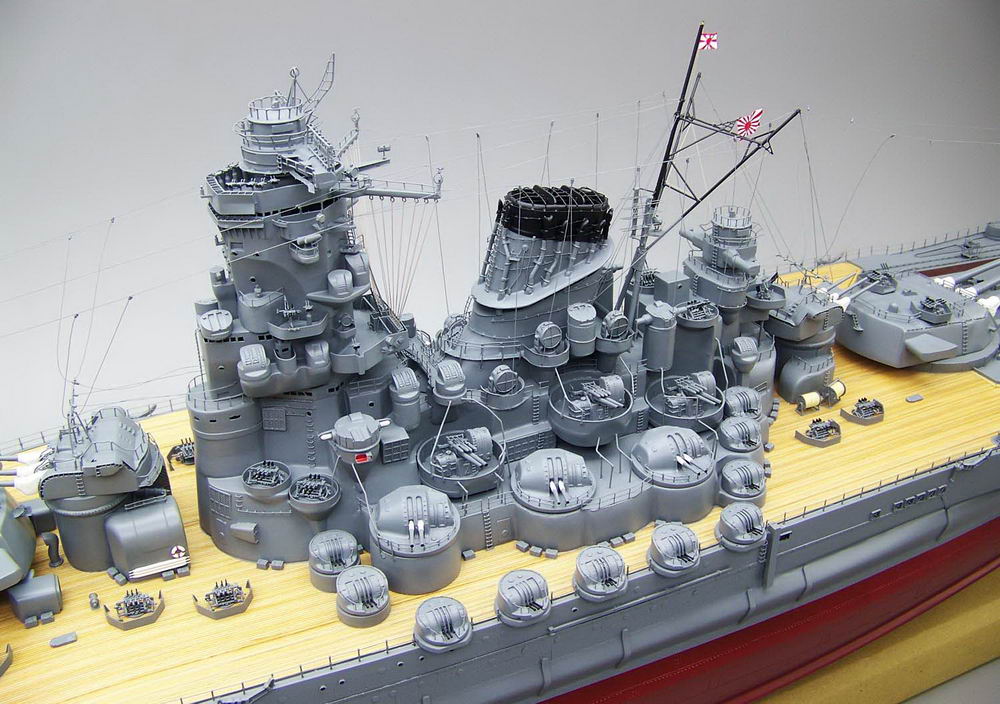 戦艦大和、精密塗装済完成模型、1/350,1/200,1/144,1/100,木製ハンドメイド、ウッドマンクラブ