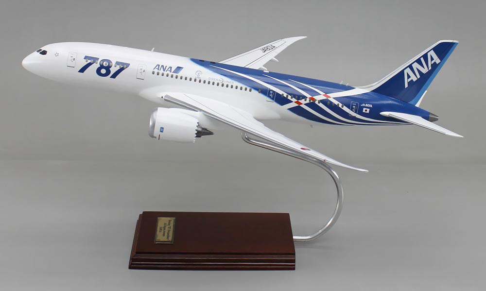 ボーイング787精密模型完成品塗装済、1/100B-787,1/144ボーイング787,1/100B-787,1/100ボーイング787,木製ハンドメイド、ウッドマンクラブ