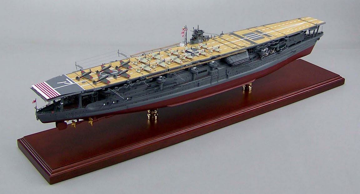 空母赤城　日本海軍艦船精密模型完成品、木製ハンドメイド精密船舶模型、展示用模型、ウッドマンクラブ