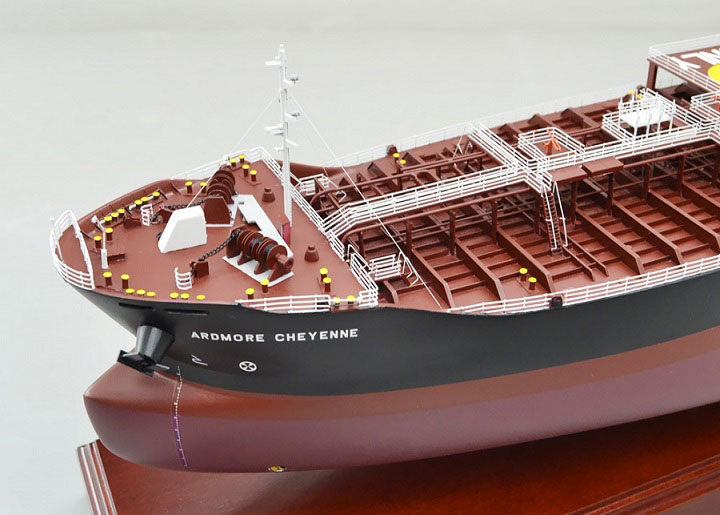 1/150 アードモア・シャイアン(ARDMORE CHEYENNE) ケミカルタンカー 福岡造船様  木製ハンドメイド精密船舶模型 製作専門会社、ウッドマンクラブ