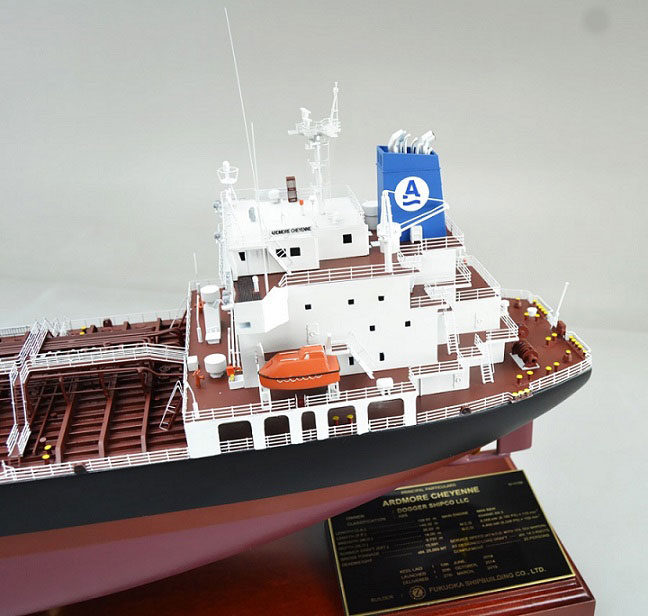 1/150 アードモア・シャイアン(ARDMORE CHEYENNE) ケミカルタンカー 福岡造船様  木製ハンドメイド精密船舶模型 製作専門会社、ウッドマンクラブ