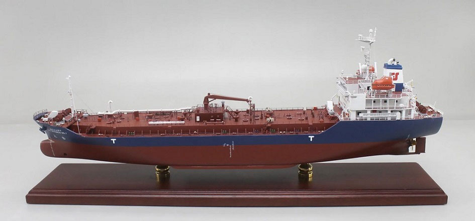 アスファルトタンカー 1/150 ビチューメン(BITUMEN No1) 木製ハンドメイド精密船舶模型 製作専門会社、ウッドマンクラブ