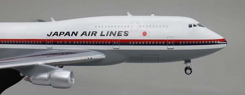 □旅客機精密模型完成品 木製ソリッドモデル B747-400 ボーイング747