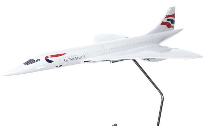 コンコルド 英国航空・コンコルド 英国航空超精密模型完成品台座付 ウッドマンクラブ