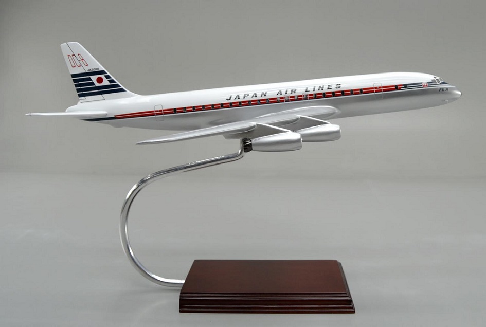 DC-8 ダグラスDC-8 DOUGLAS DC-8 ジェット旅客機 大型旅客機模型 展示用模型 旅客機精密模型完成品 木製ソリッドモデル  精密模型製作と通販 ウッドマンクラブ