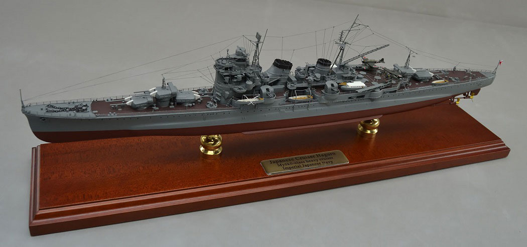 重巡洋艦羽黒超精密模型完成品、1/350重巡洋艦羽黒,1/200重巡洋艦羽黒,1/144重巡洋艦羽黒,1/100重巡洋艦羽黒、木製ハンドメイド、精密艦船模型完成品台座付の製作と通販専門店 ウッドマンクラブ