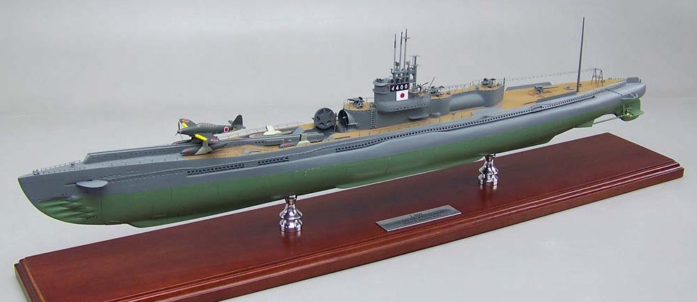 潜水艦イ400（イ号400） 木製ハンドメイド超精密艦船模型完成品