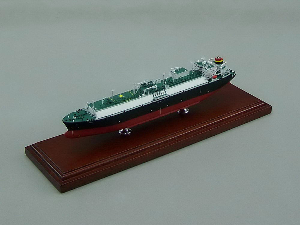 1/400 LNG運搬船 LNG-Ship ソナンゴル サンビザンガ(SONANGOL-SAMBIZANGA) 木製精密模型 精密模型製作専門店 ウッドマンクラブ