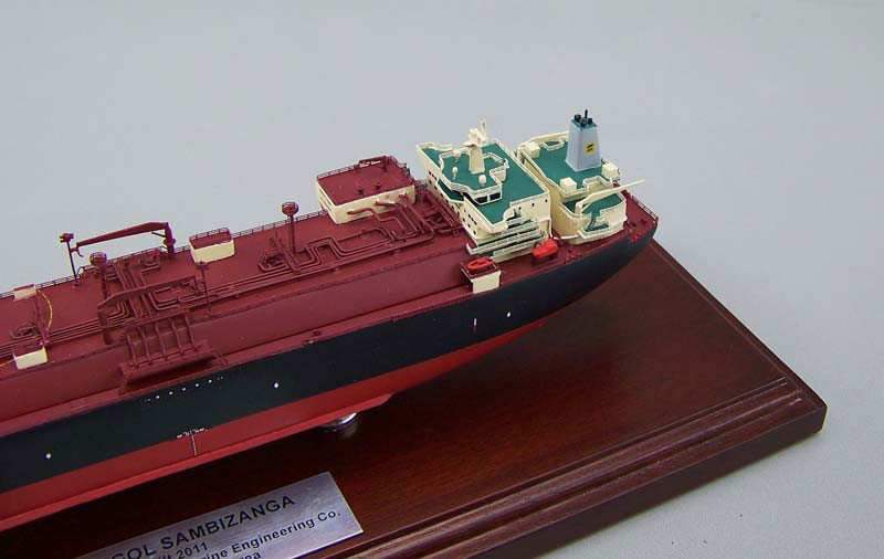 1/400 LNG運搬船 LNG-Ship ソナンゴル サンビザンガ(SONANGOL-SAMBIZANGA) 木製精密模型 精密模型製作専門店 ウッドマンクラブ