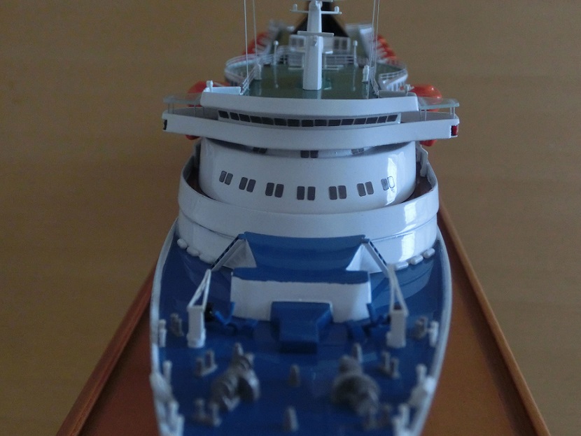 1/400 クルーズ客船 ロング ジー (LONG JIE) FRP製精密模型 精密模型製作専門店 ウッドマンクラブ
