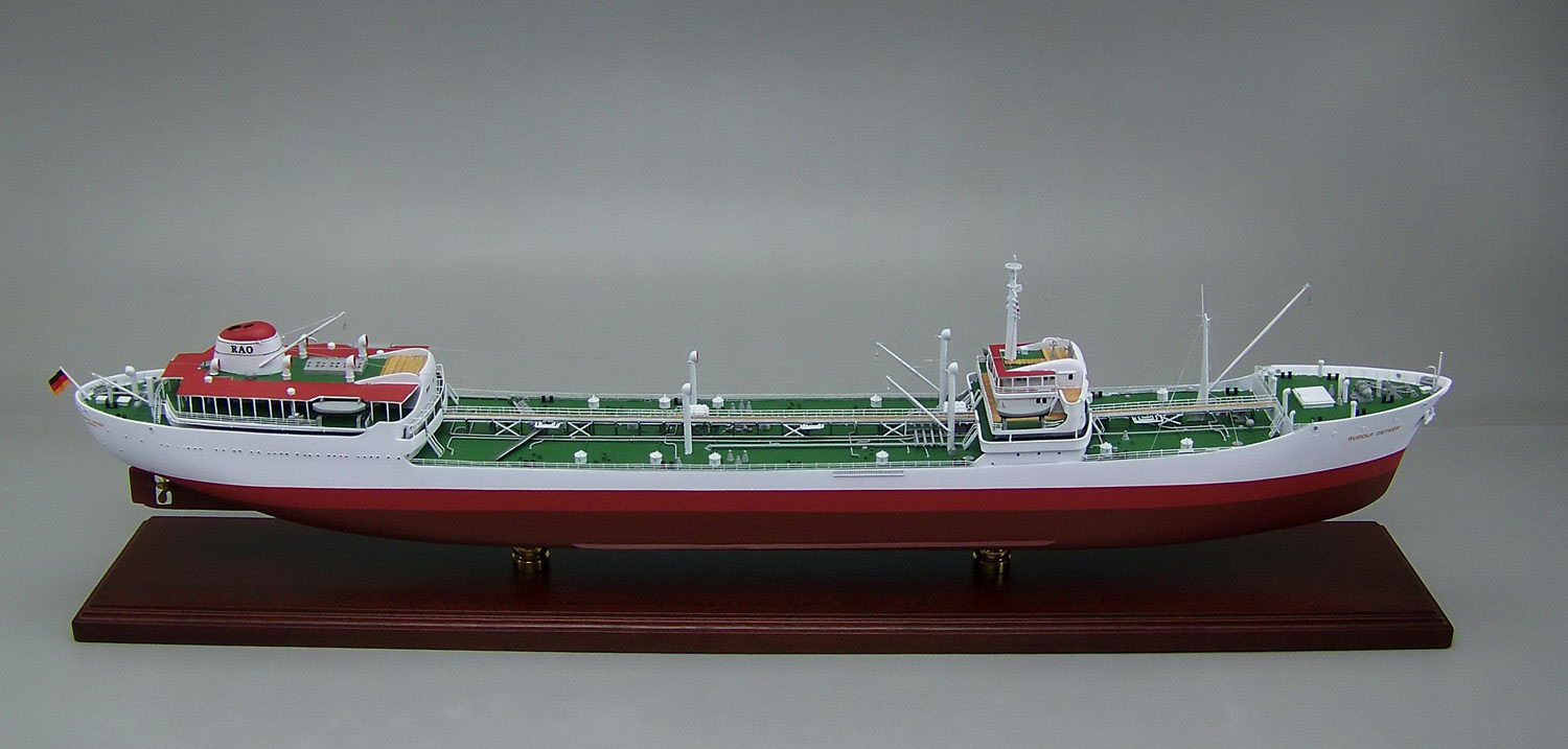 タンカー MT-RUDOLF-OETKER号 木製精密模型 ハンドメイド精密模型製作・販売の専門店 ウッドマンクラブ