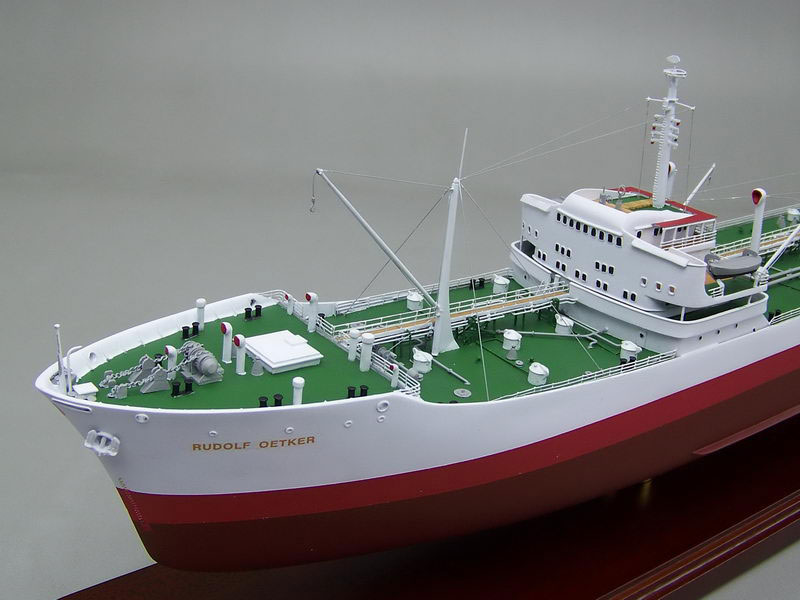 タンカー MT-RUDOLF-OETKER号 精密模型 木製精密模型 ハンドメイド精密模型製作・販売の専門店 ウッドマンクラブ