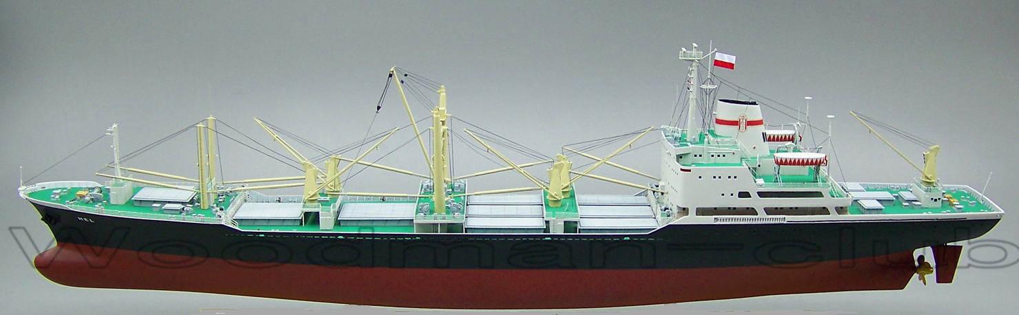 貨客船 HV-HELL号 精密模型 ハンドメイド木製模型、精密模型製作・販売の専門店 ウッドマンクラブ