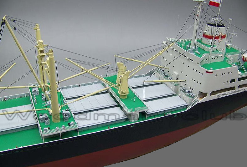 貨客船 HV-HELL号 精密模型 ハンドメイド木製模型、精密模型製作・販売の専門店 ウッドマンクラブ