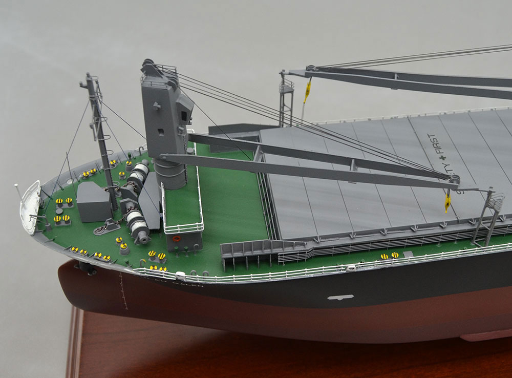 1/200 MV-PULAU-GALEN バラ積み貨物運搬船精密模型 木製ハンドメイド 展示模型 モデルシップ 精密船舶模型製作会社 ウッドマンクラブ