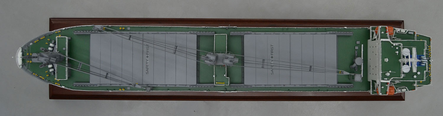 1/200 MV-PULAU-GALEN バラ積み貨物運搬船精密模型 木製ハンドメイド 展示模型 モデルシップ 精密船舶模型製作会社 ウッドマンクラブ