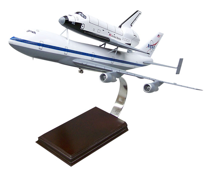 B747 NASA シャトル ハンドメイド木製戦闘機模型、精密航空機模型製作・販売の専門店 ウッドマンクラブ