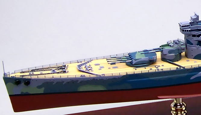 1/350 イギリス海軍戦艦プリンス オブ ウェールズ(HMS PRINCE OF WALES)精密模型完成品塗装済、英国海軍木製ハンドメイド精密艦船模型 ウッドマンクラブ