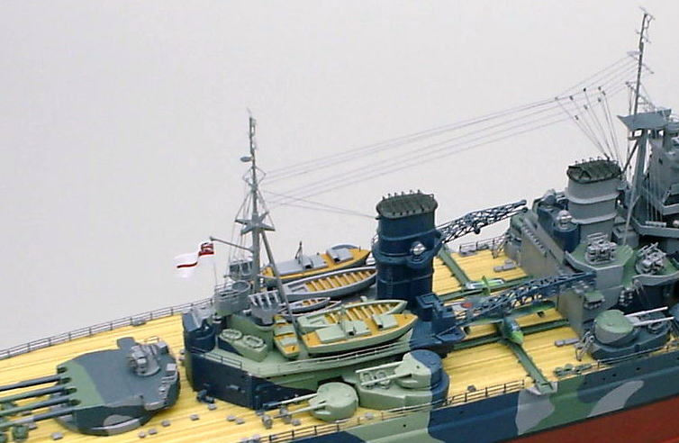 1/350 イギリス海軍戦艦プリンス オブ ウェールズ(HMS PRINCE OF WALES)精密模型完成品塗装済、英国海軍木製ハンドメイド精密艦船模型 ウッドマンクラブ