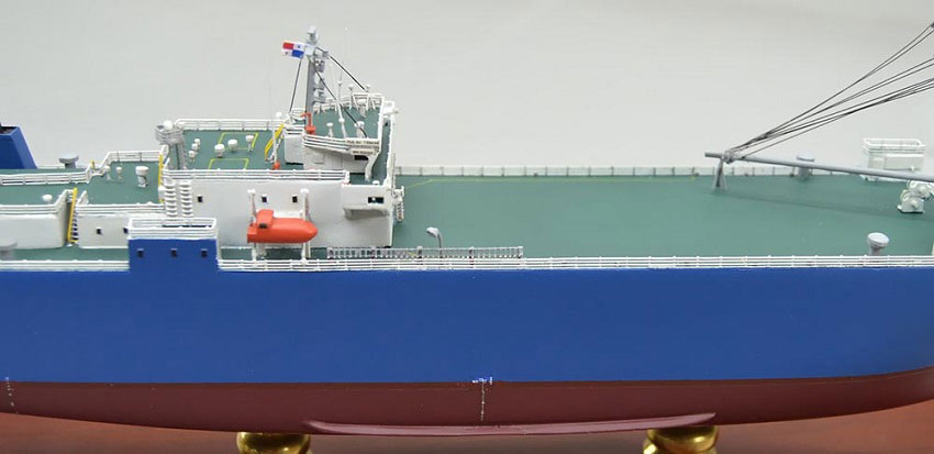 1/400 自動車運搬船 Roll-on/Roll-off Ship プラウ ティオマン(PULAU TIOMAN)  木製精密模型 モデルシップ制作,展示模型,製作専門店,精密船舶模型完成品,ウッドマンクラブ