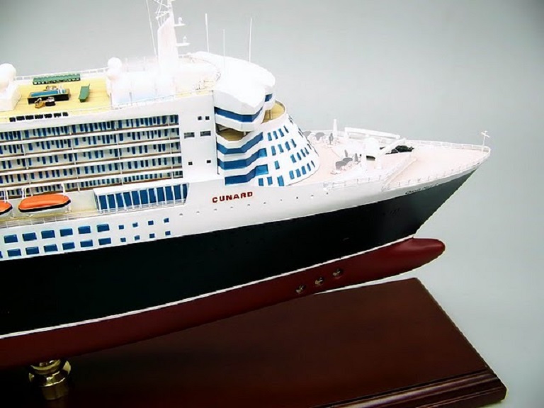 クイーンメリー２「QUEENMARY2」超精密模型完成品 1/350 1/200 1/144 1/100「クイーンメリー２」精密大型客船模型完成品台座付,精密模型製作と販売専門店ウッドンマンクラブ