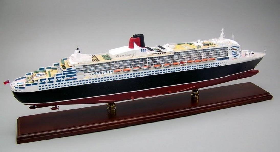 クイーンメリー２「QUEENMARY2」超精密模型完成品 1/350 1/200 1/144 1/100「クイーンメリー２」精密大型客船模型完成品台座付,精密模型製作と販売専門店ウッドンマンクラブ