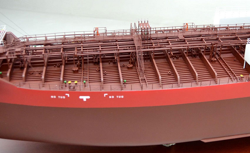SUN GAIA,サンガイア シュクユタンカー 1/100大型ケミカルタンカー精密木製模型完成品 ウッドマンクラブ