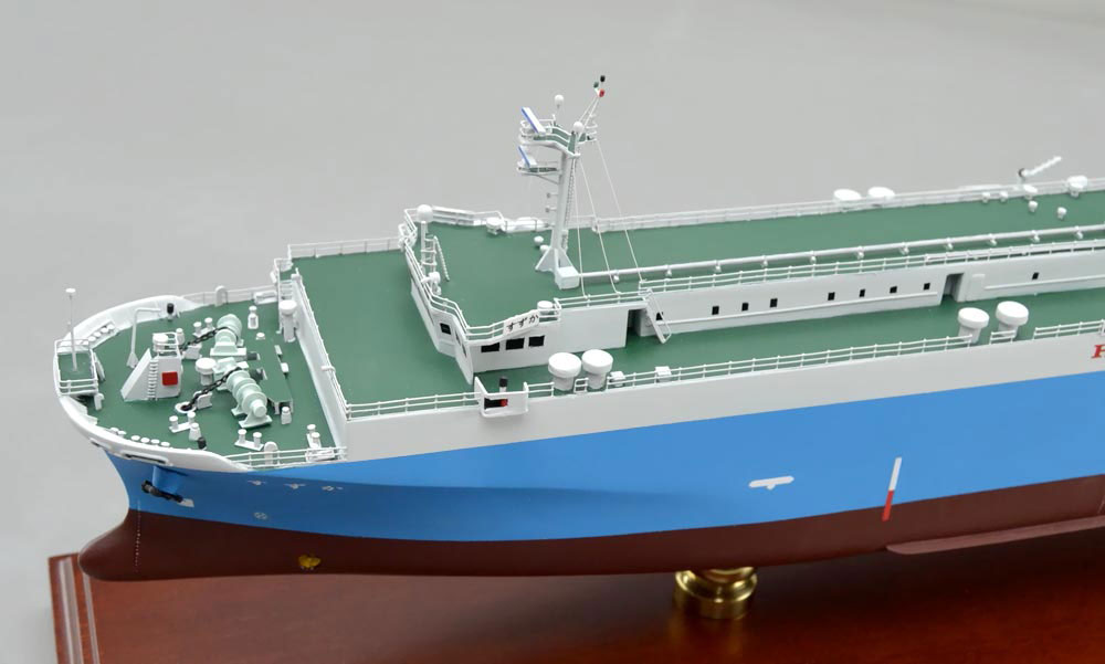 1/200 自動車運搬船 Roll-on/Roll-off Ship すずか フジトランス 木製精密模型 モデルシップ制作,展示模型,製作専門店,精密船舶模型完成品,ウッドマンクラブ