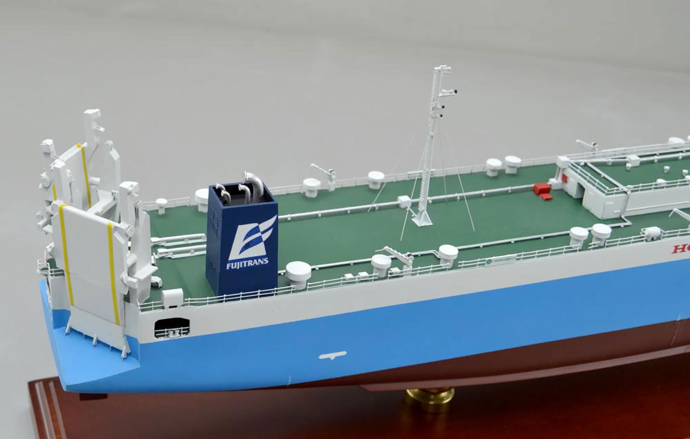 1/200 自動車運搬船 Roll-on/Roll-off Ship すずか フジトランス 木製精密模型 モデルシップ制作,展示模型,製作専門店,精密船舶模型完成品,ウッドマンクラブ
