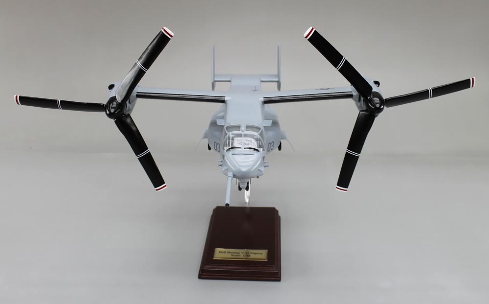□オスプレイ（OSPREY-V-22)完成模型 飛行・ヘリモード変換可能仕様 米 
