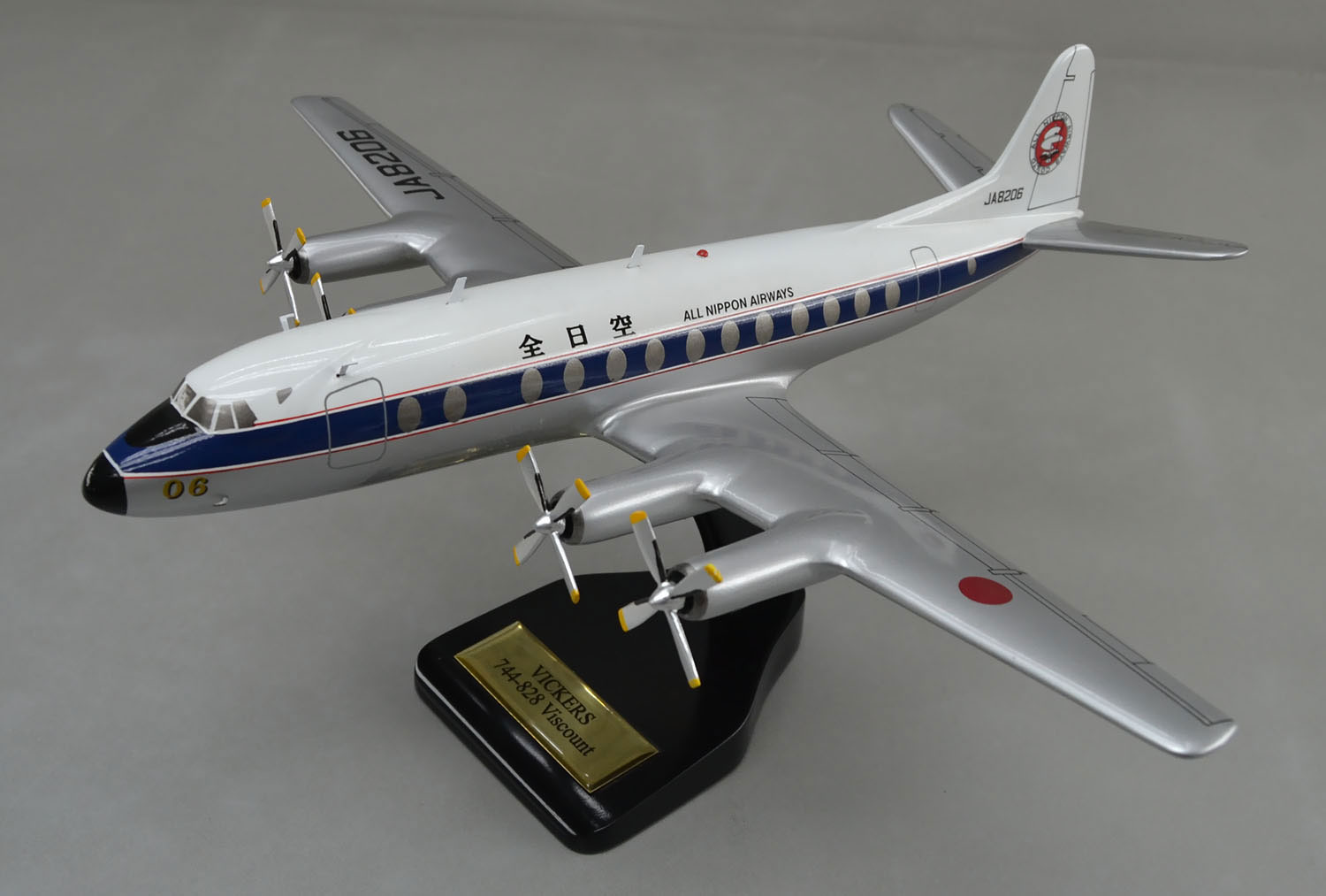 コンベア440メトロポリタン 全日空・CONVAIR-440 VC440 ANA 全日空旅客機精密模型完成品台座付 ウッドマンクラブ