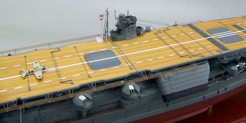 1/200空母赤城精密模型完成品塗装済、木製ハンドメイド艦船模型、空母赤城精密艦船模型完成品台座付の製作と通販専門店 ウッドマンクラブ