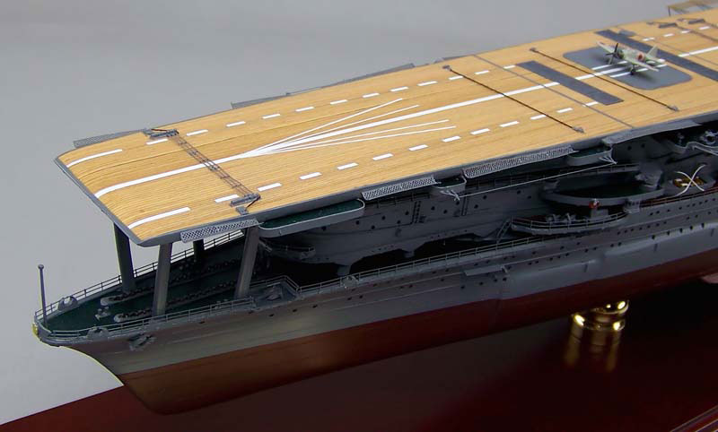 1/350空母赤城精密模型完成品塗装済、木製ハンドメイド艦船模型、空母赤城精密艦船模型完成品台座付の製作と通販専門店 ウッドマンクラブ