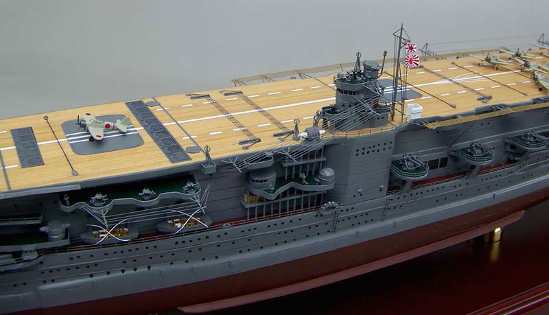 1/350空母赤城精密模型完成品塗装済、木製ハンドメイド艦船模型、空母赤城精密艦船模型完成品台座付の製作と通販専門店 ウッドマンクラブ