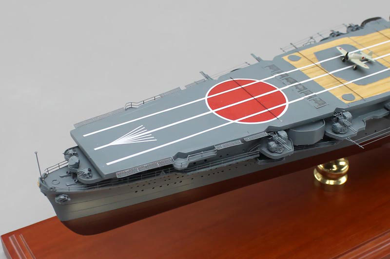 1/350空母飛龍精密模型完成品塗装済、木製ハンドメイド艦船模型、空母飛龍精密艦船模型完成品台座付の製作と通販専門店 ウッドマンクラブ