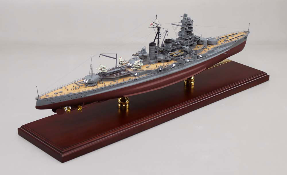 1/350戦艦金剛精密模型完成品木製ハンドメイド塗装済、ウッドマンクラブ