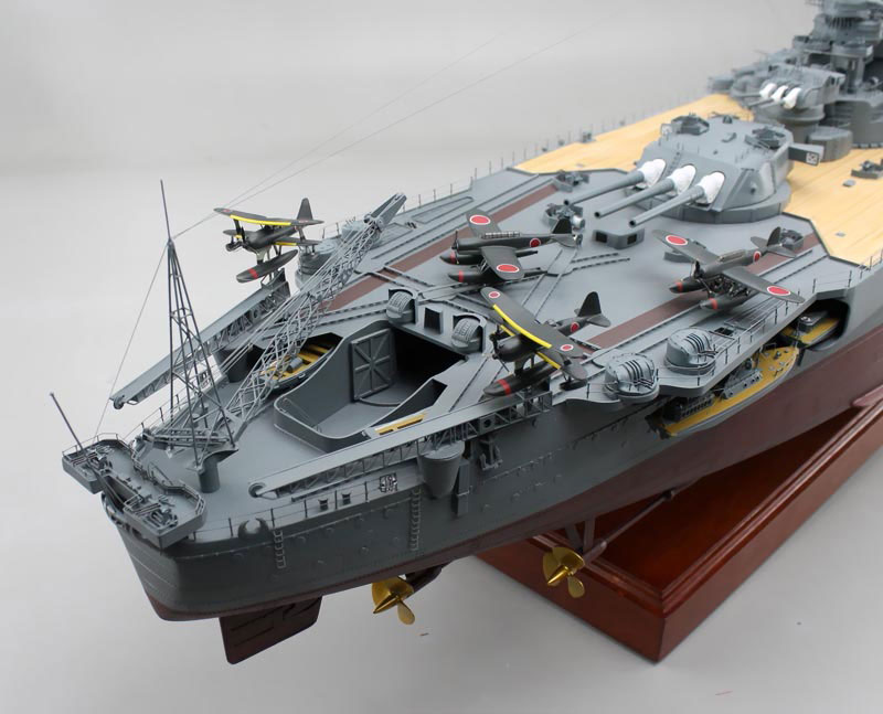 1/144戦艦大和超精密模型完成品、木製ハンドメイド、戦艦大和精密艦船模型完成品台座付の製作と通販専門店 ウッドマンクラブ