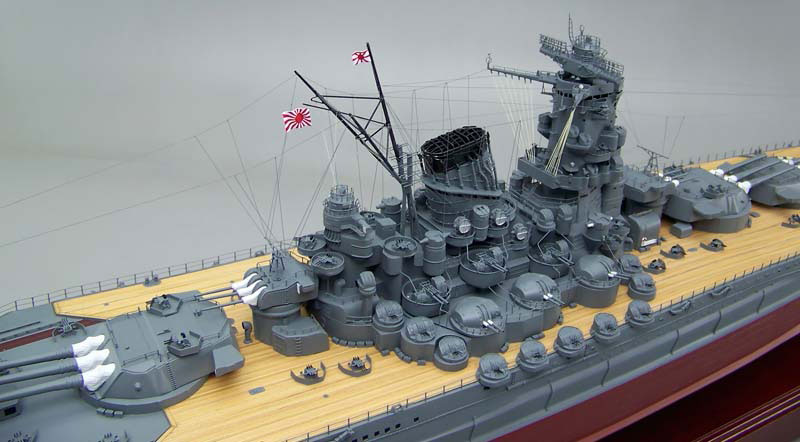 1/200戦艦大和超精密模型完成品、木製ハンドメイド、戦艦大和精密艦船模型完成品台座付の製作と通販専門店 ウッドマンクラブ