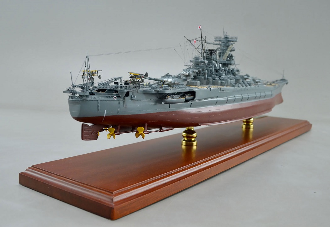 1/350戦艦大和超精密模型完成品、木製ハンドメイド、戦艦大和精密艦船模型完成品台座付の製作と通販専門店 ウッドマンクラブ